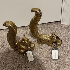 Threshold Gold Decorative Squirrel Figurines (Set of 2)